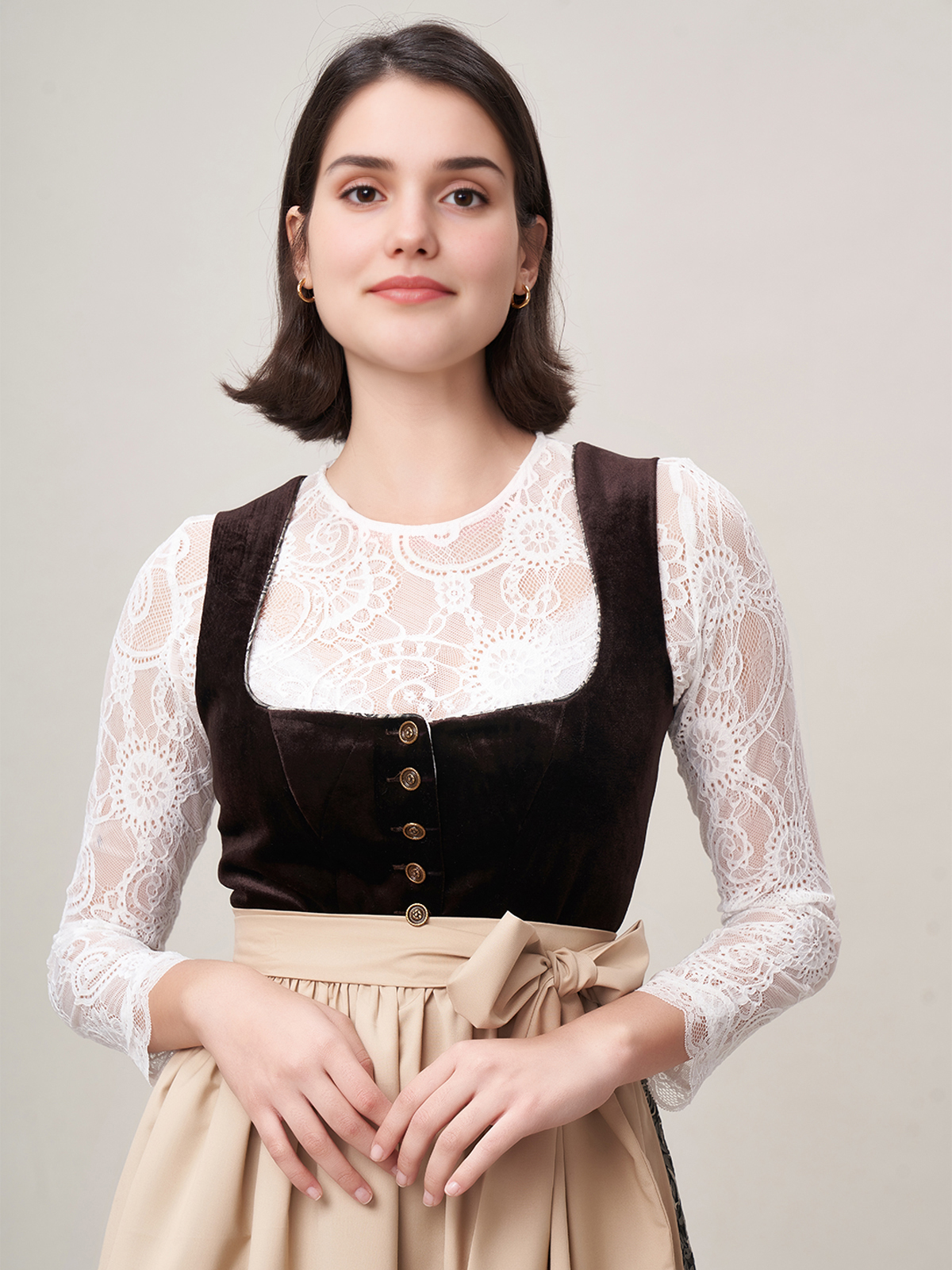 Dirndl in pastellgrün