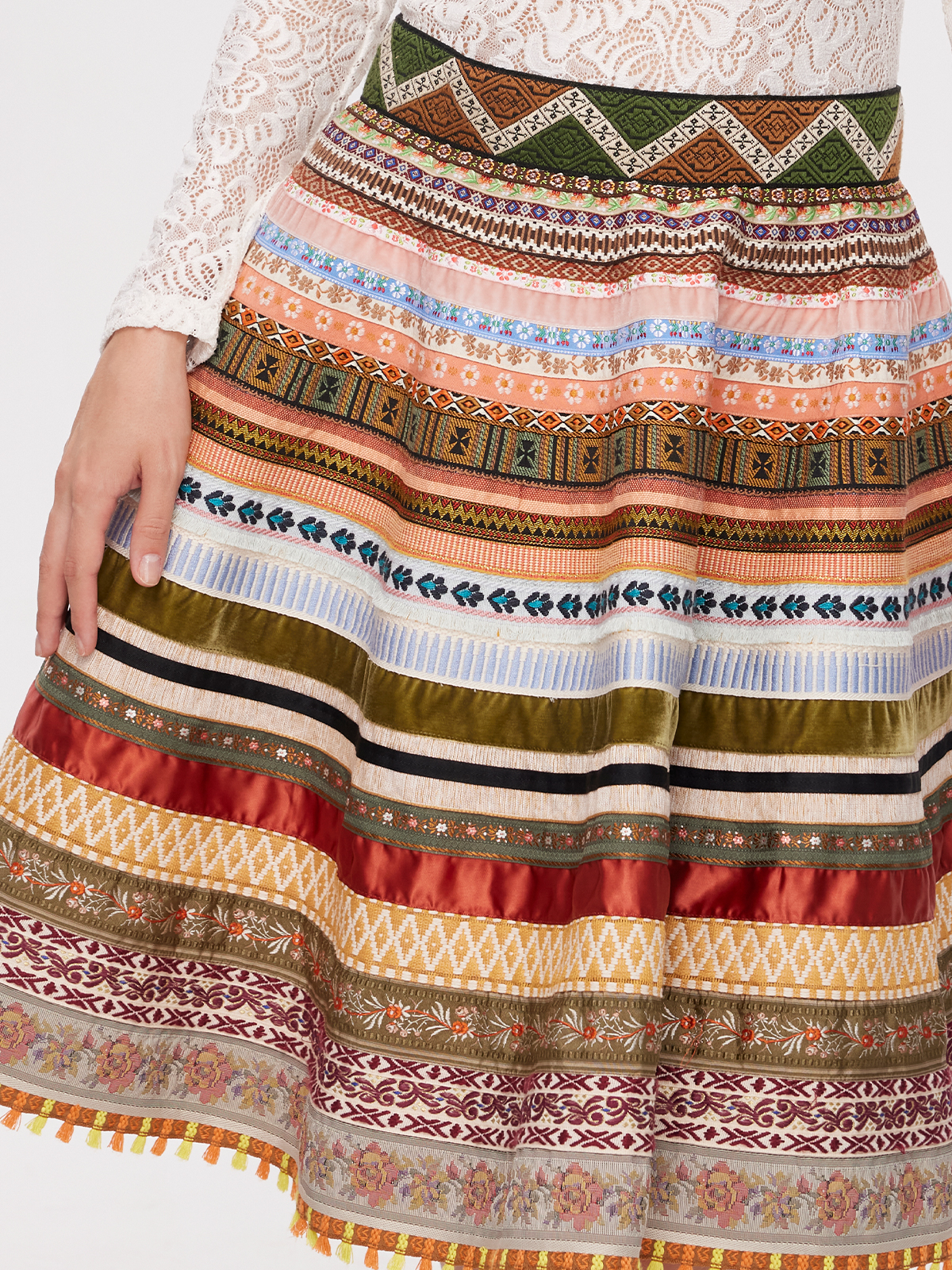 Dirndl Hellblau Samt