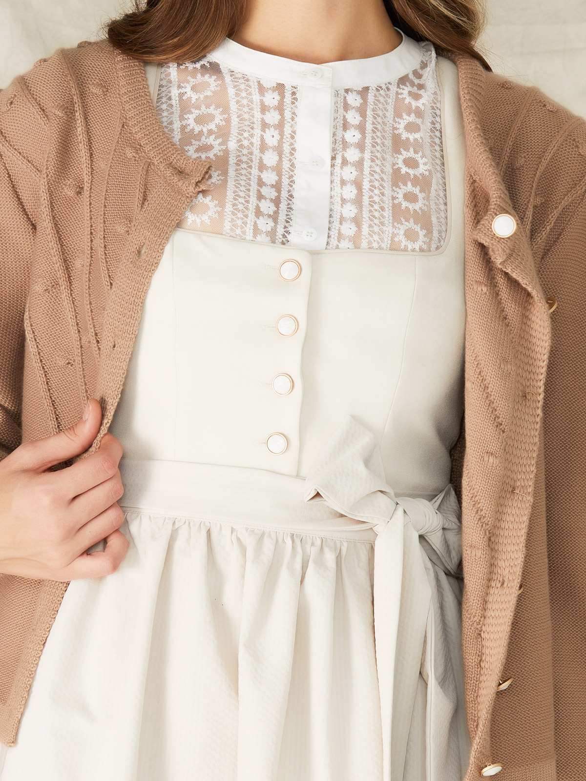 Dirndl Beige Rosa