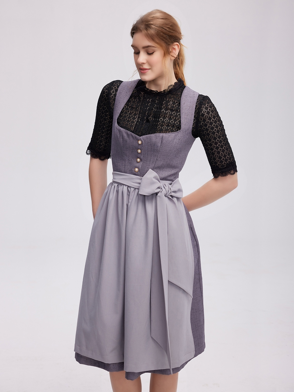 Dirndl Blau Schwarz