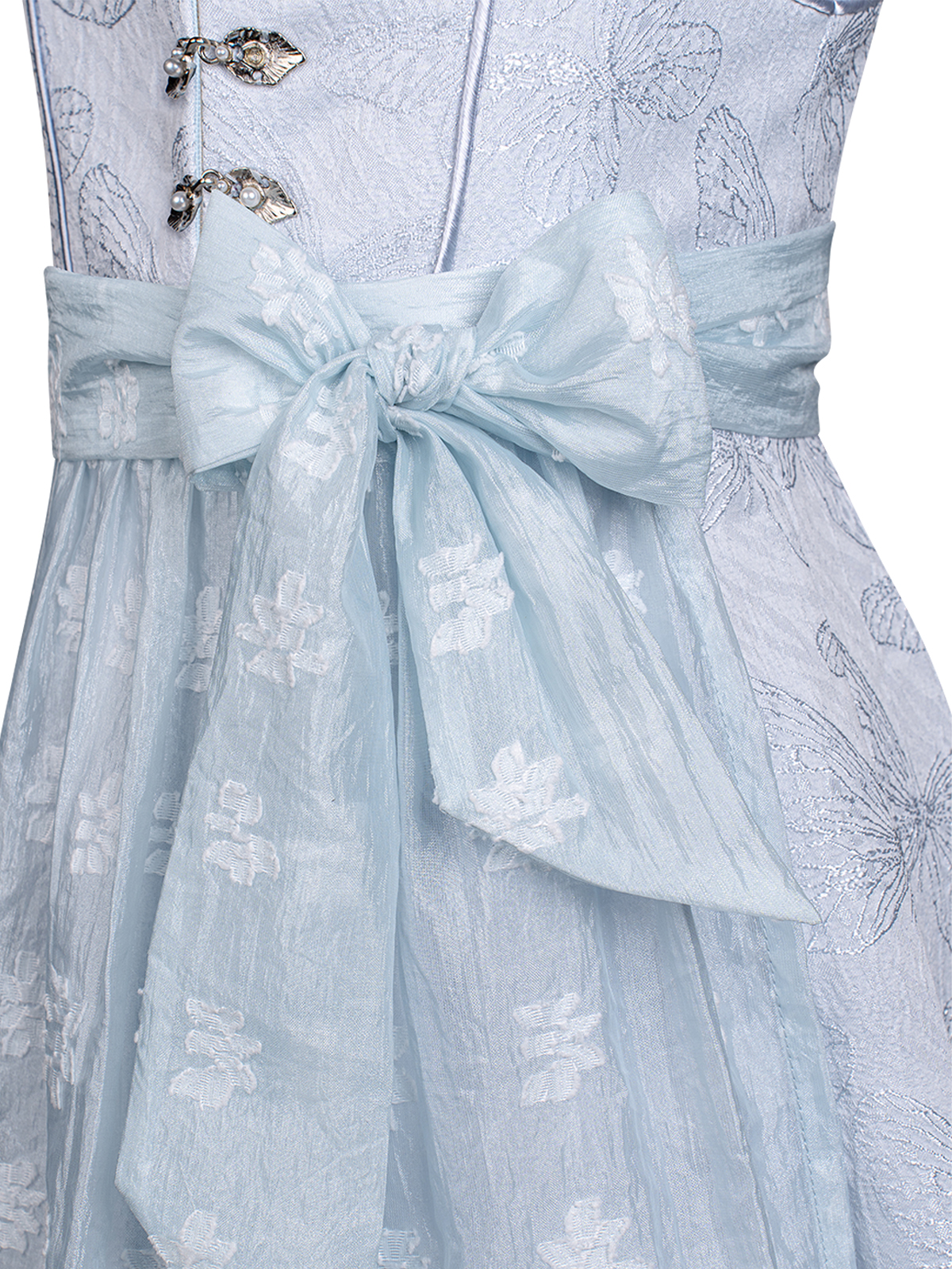 Dirndl mit blauem Muster
