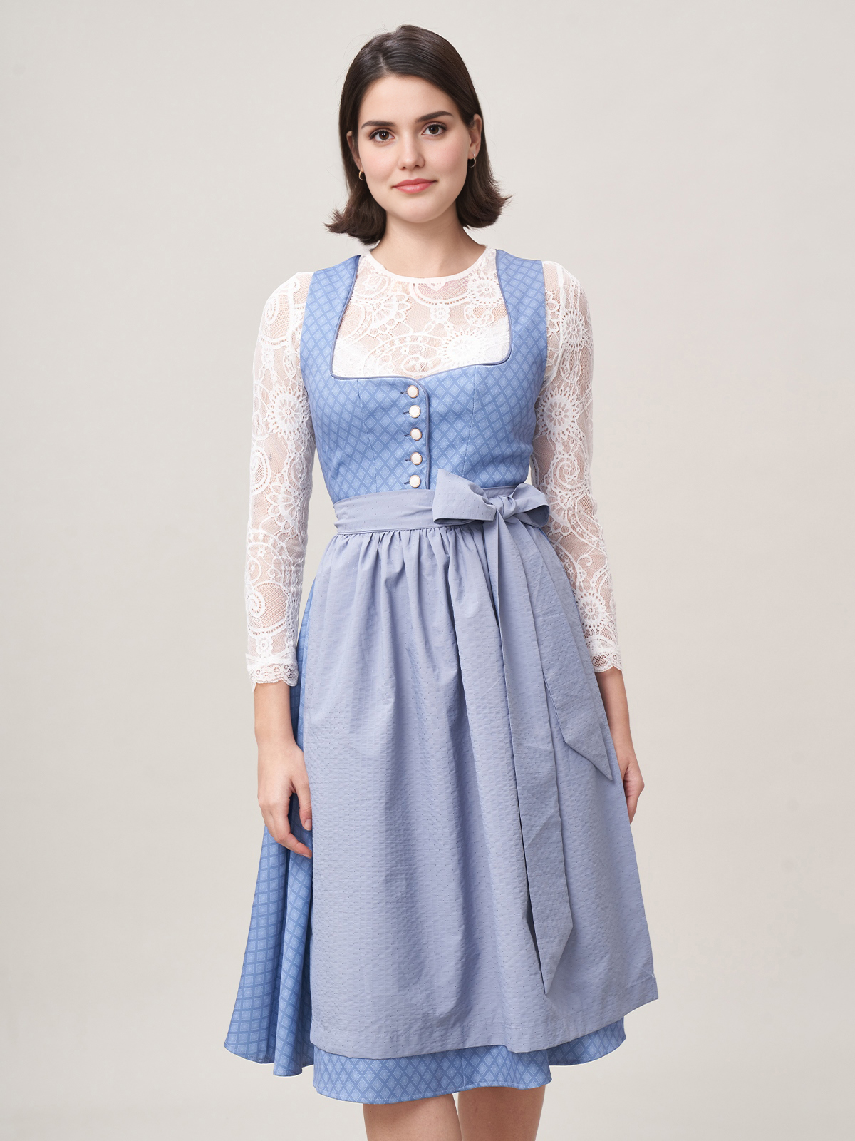 Dirndl in Samt Rot – ein Blickfang auf jedem Fest