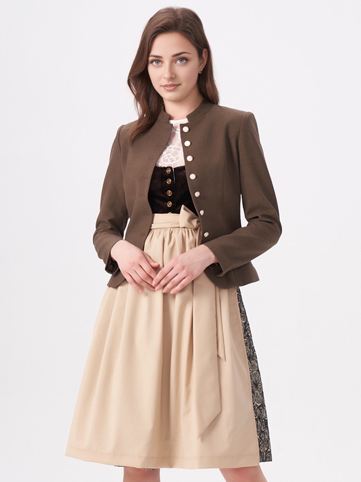 Hochwertiges Dirndl in Braun