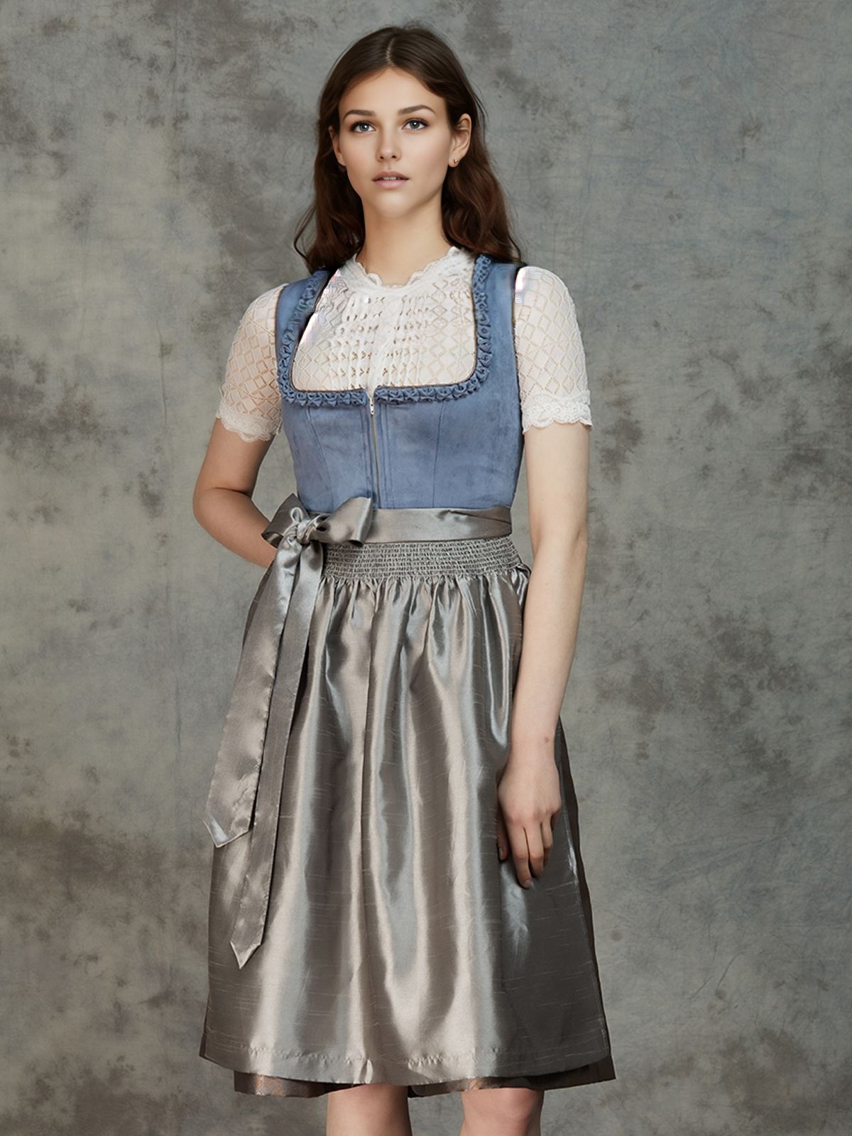 Dirndl in Blau