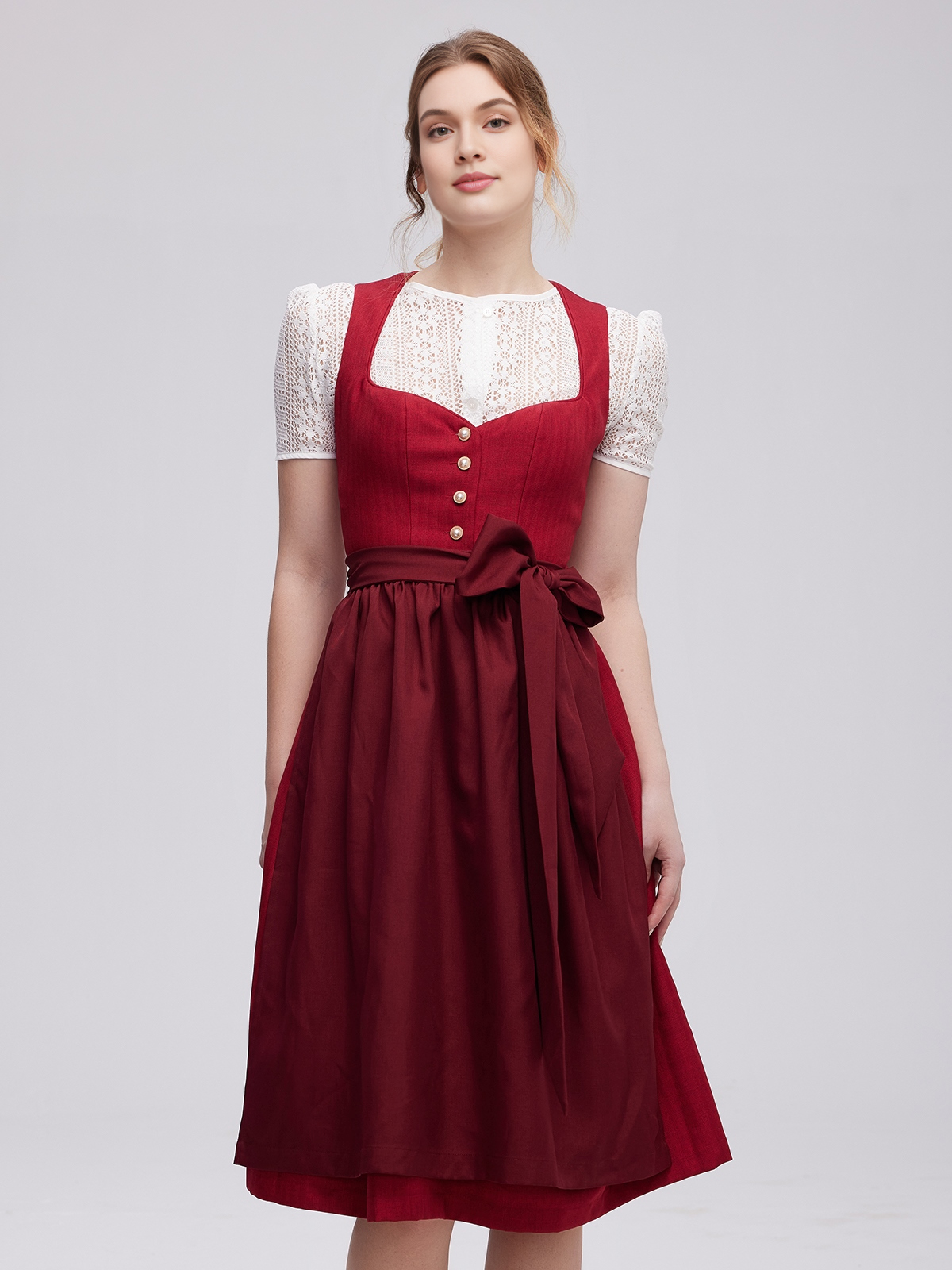 Dirndl Schwarz Rosa
