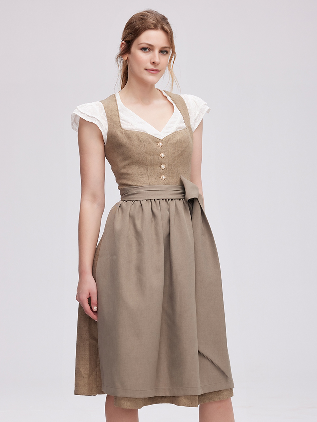 Ehreer Samt-Dirndl in Grün