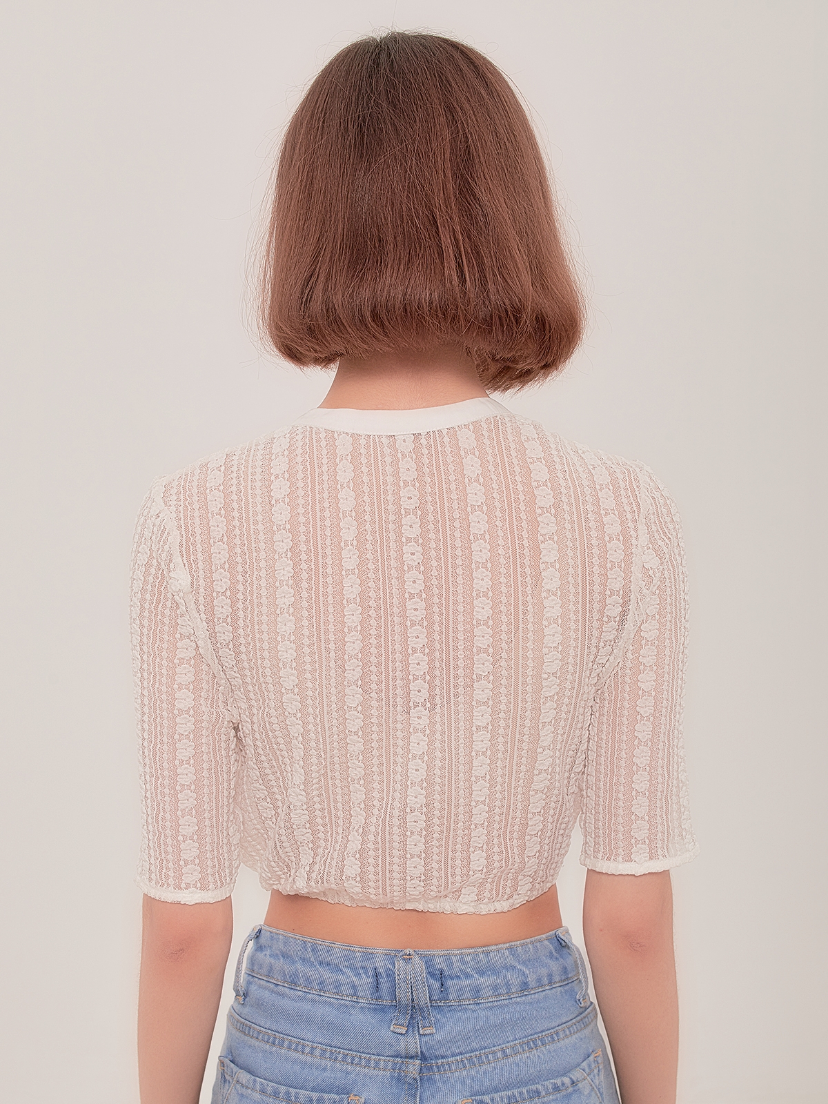 Dirndlbluse in Weiß