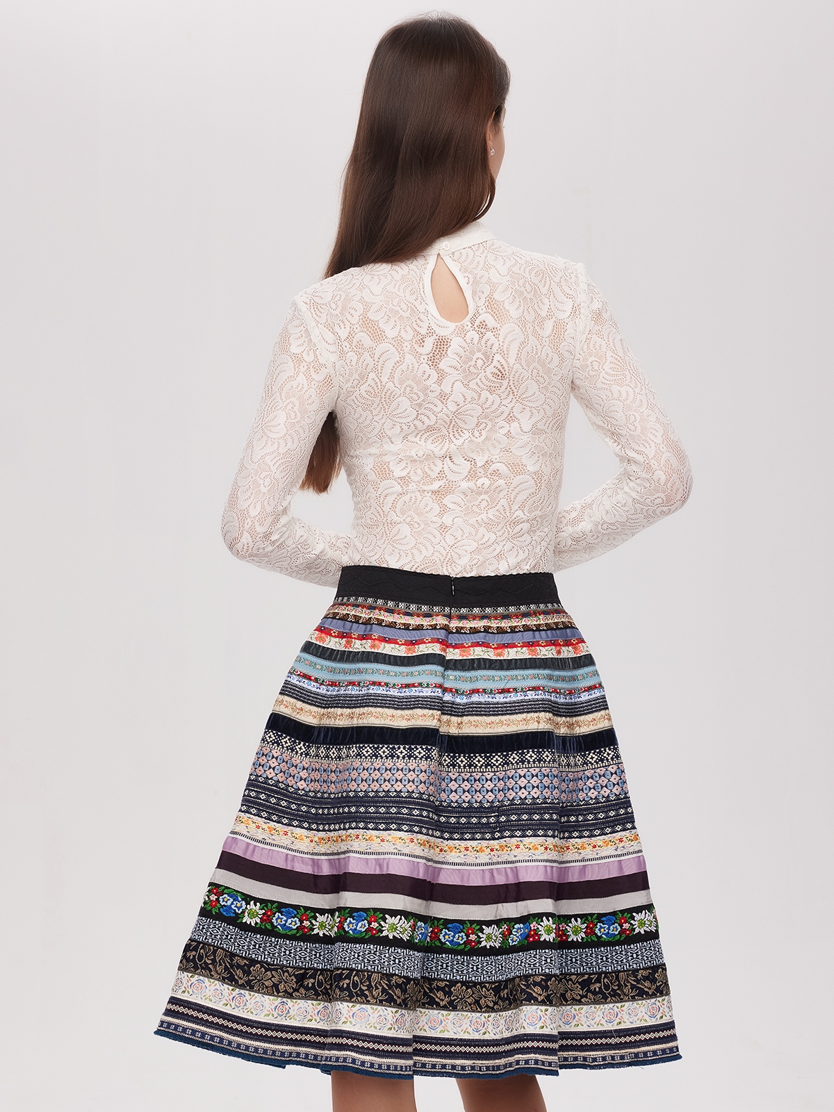 Samt Dirndl Dunkelgrün