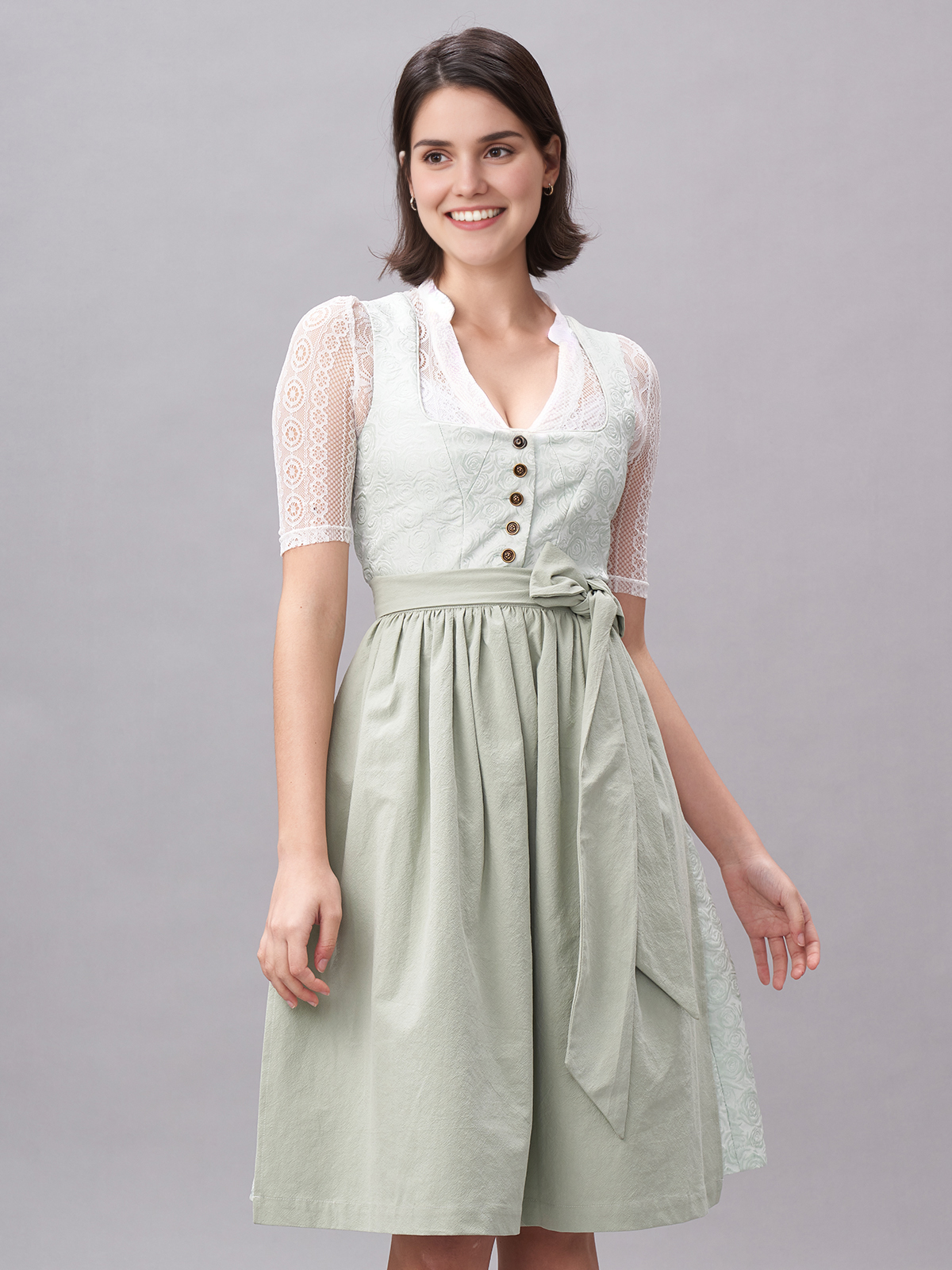 Modernes Dirndl in Grün